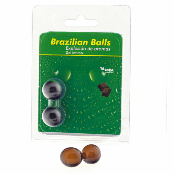 imagen TALOKA - BRAZILIAN BALLS GEL ÍNTIMO CHOCOLATE 2 BOLAS
