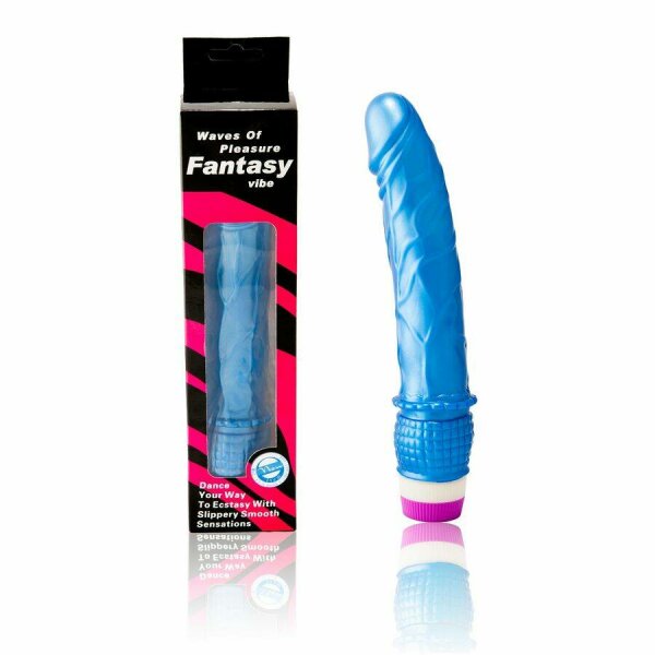 imagen BAILE - WAVES OF PLEASURE VIBRADOR 23 CM AZUL