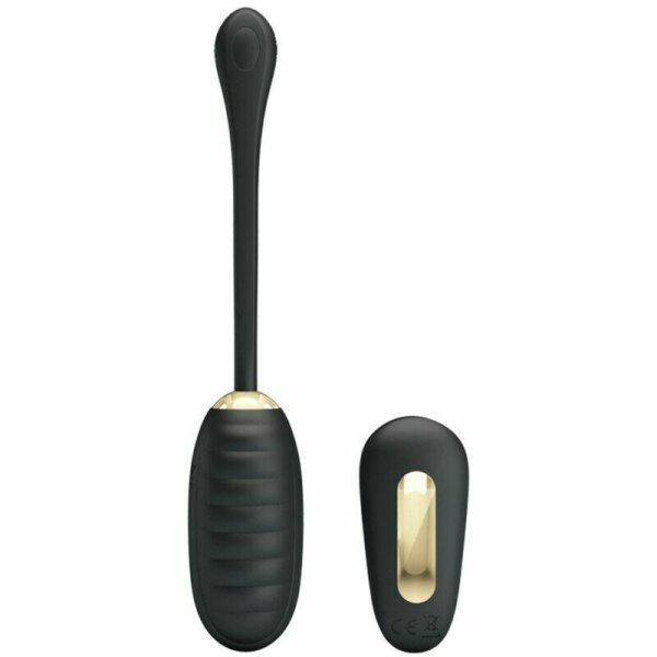 imagen PRETTY LOVE - DOREEN HUEVO VIBRADOR DE LUJO RECARGABLE NEGRO