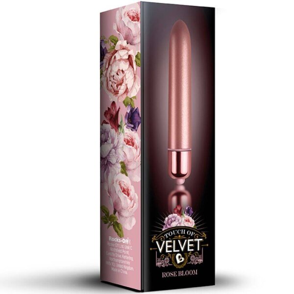 imagen ROCKS-OFF - BALA VIBRADORA TOUCH OF VELVET ROSE BLOOM 10 VELOCIDADES