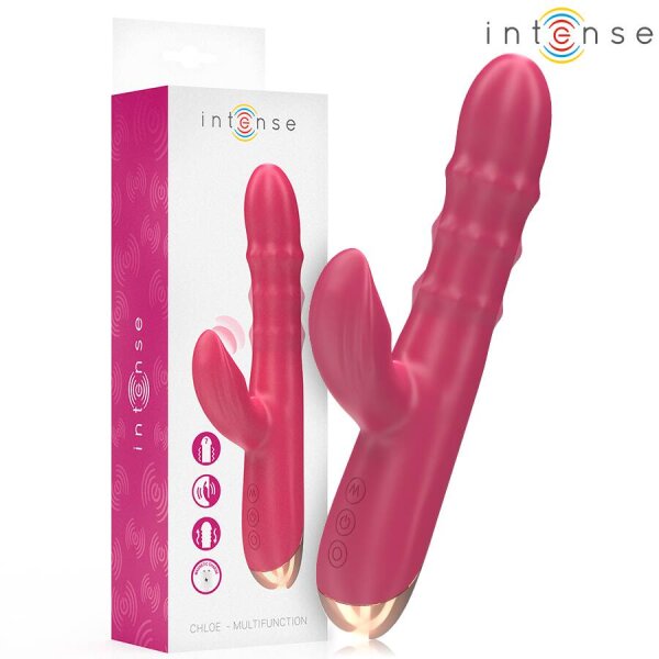 imagen INTENSE - CHLOE VIBRADOR MULTIFUNCIÓN 3 EN 1 ROJO
