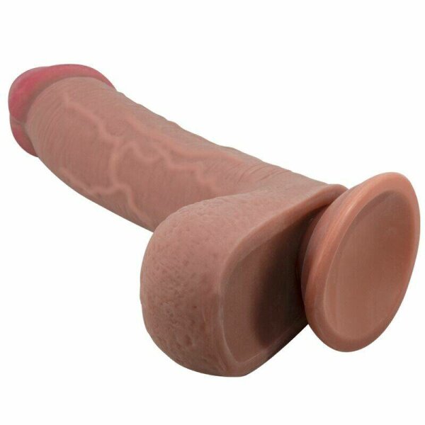 imagen PRETTY LOVE - SLIDING SKIN SERIES DILDO REALÍSTICO CON VENTOSA PIEL DESLIZANTE MULATO 23.4 CM