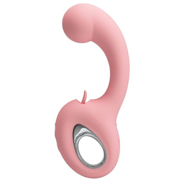 imagen PRETTY LOVE - ERYNNYES VIBRADOR PUNTO G + ESTIMULADOR CLÍTORIS 10 VIBRACIONES ROSA