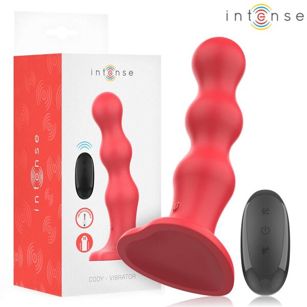 imagen INTENSE - CODY VIBRADOR CON VENTOSA ROJO CONTROL REMOTO