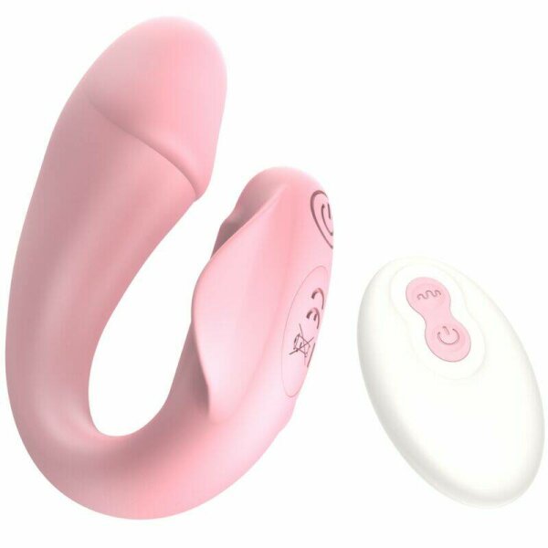 imagen ARMONY - FRESHFUN CICI VIBRADOR STRAP-ON CONTROL REMOTO Y APP 10 VIBRACIONES ROSA