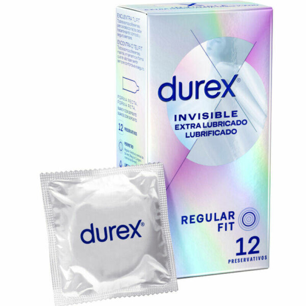 imagen DUREX - INVISIBLE EXTRA LUBRICADO 12 UNIDADES