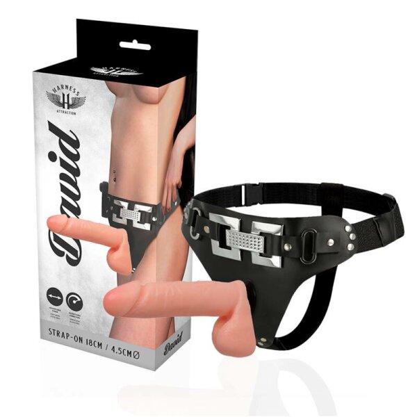 imagen HARNESS ATTRACTION - ARNES DELUXE CON VIBRACION REALISTICO 18 CM -O- 4.5 CM