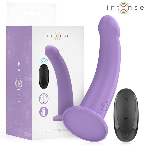 imagen INTENSE - EDDIE VIBRADOR 17,5 CM 10 VIBRACIONES MORADO CONTROL REMOTO