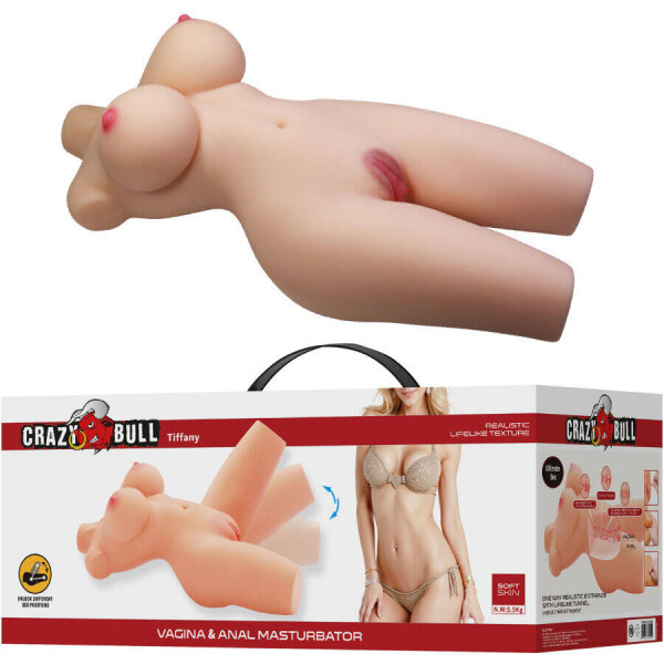 imagen CRAZY BULL - TIFFANY TORSO FEMENINO REALISTA VAGINA Y ANAL 5.5 KG