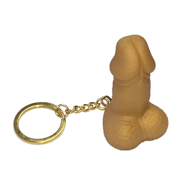 imagen DIABLO PICANTE - SILBATO LLAVERO CON FORMA DE PENE DORADO