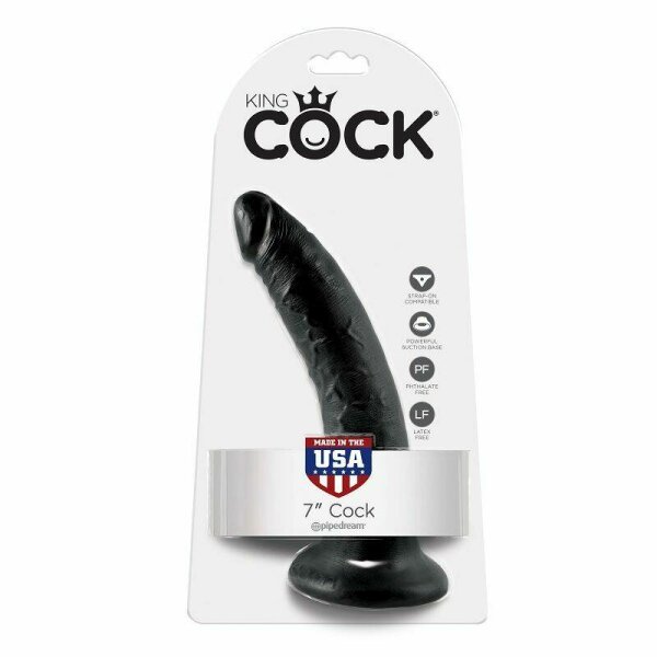 imagen KING COCK - 7 PENE NEGRO 17.8 CM