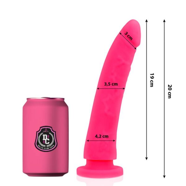 imagen DELTA CLUB - DILDO REALISTA ROSA SILICONA MEDICA 20 CM -O- 4 CM