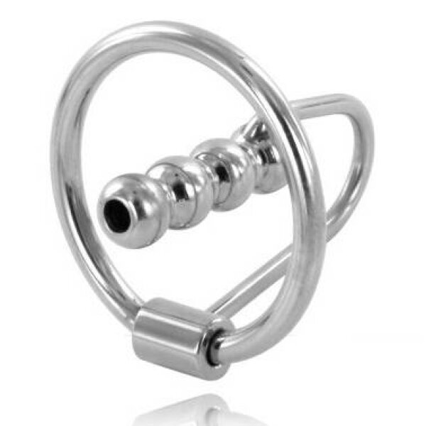 imagen METAL HARD - ANILLO GLANDE CON PLUG URETRAL 30MM