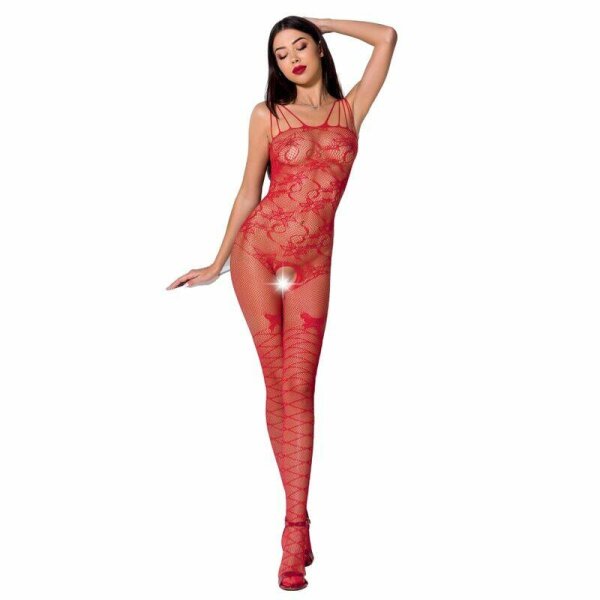 imagen PASSION - WOMAN BS076 BODYSTOCKING TALLA UNICA ROJO