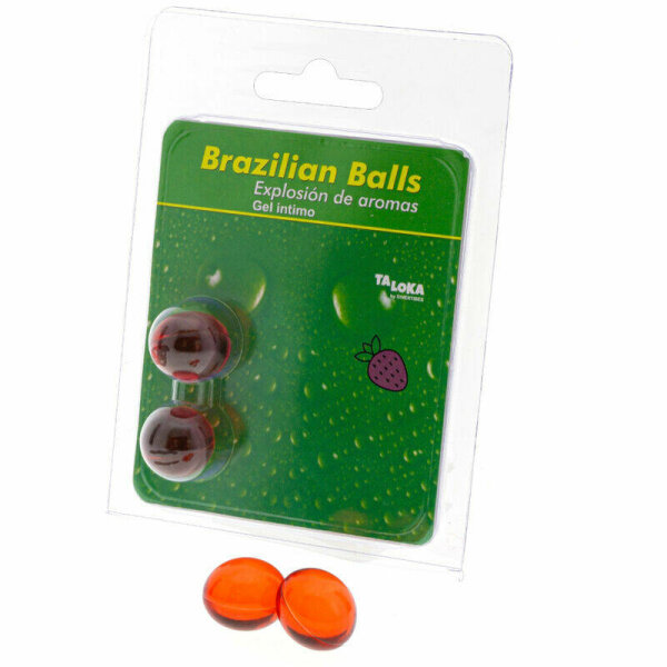 imagen TALOKA - BRAZILIAN BALLS GEL ÍNTIMO FRESA 2 BOLAS