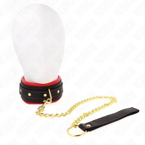 imagen KINK - COLLAR CON CORREA DE TEJIDO LISO AJUSTABLE 33-48 CM X 5.7 CM