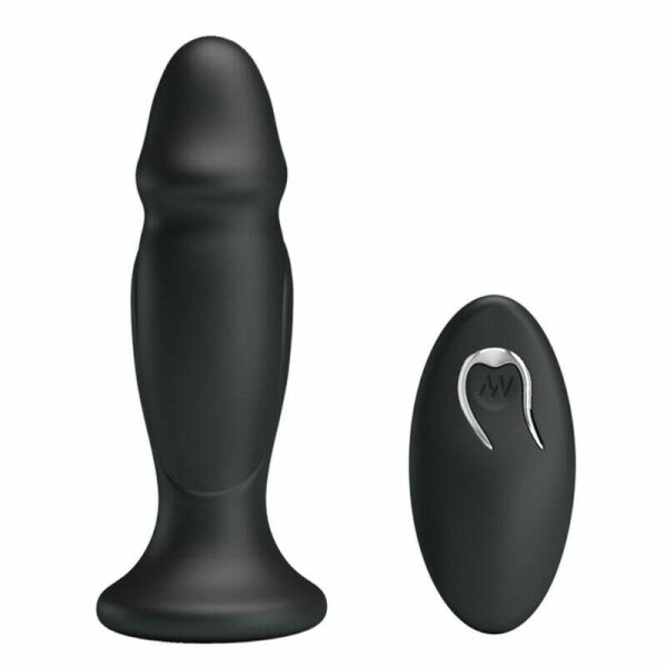 imagen MR PLAY - PLUG ANAL CON VIBRACION NEGRO CONTROL REMOTO