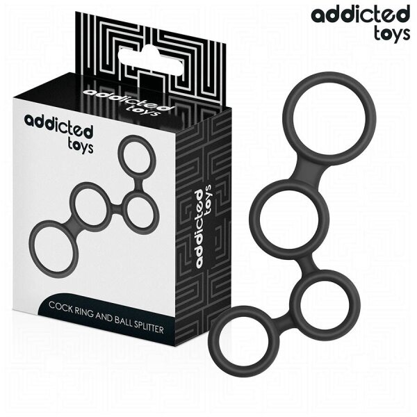 imagen ADDICTED TOYS - ANILLO PARA EL PENE CON DIVISORES PARA TESTÍCULOS