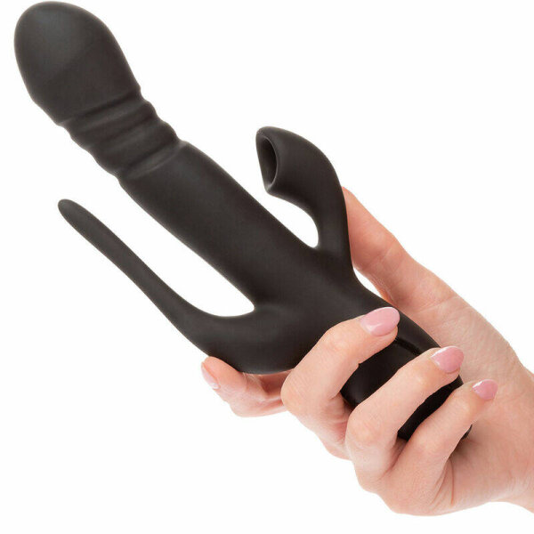 imagen CALEXOTICS - VIBRADOR TRIPLE EUPHORIA NEGRO