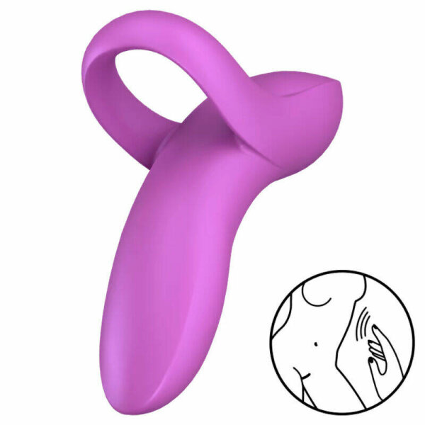 imagen SATISFYER - BOLD LOVER DEDAL VIBRADOR ROSA