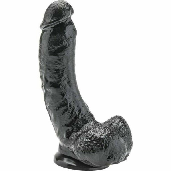 imagen GET REAL - DILDO 20,5 CM CON TESTICULOS NEGRO