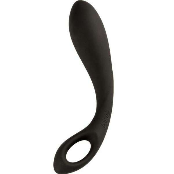 imagen ALIVE - BLACK HEART MASAJEADOR ANAL 15 CM