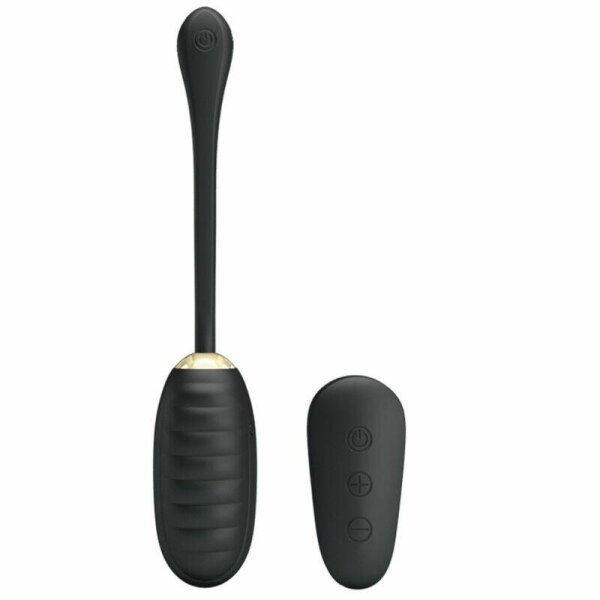 imagen PRETTY LOVE - DOREEN HUEVO VIBRADOR DE LUJO RECARGABLE NEGRO CONTROL REMOTO