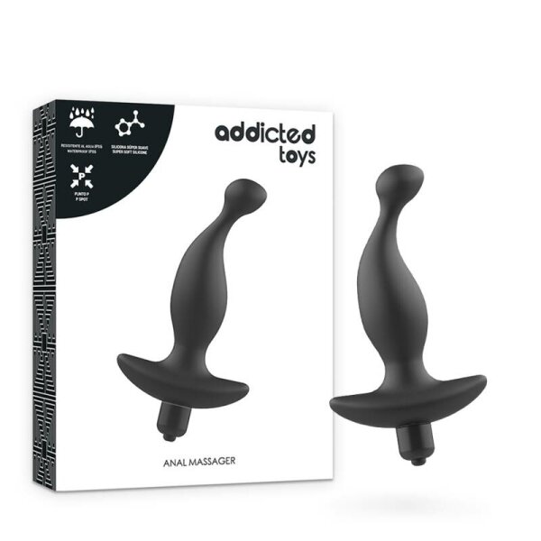 imagen ADDICTED TOYS - MASAJEADOR ANAL CON VIBRACIÓN NEGRO MODELO 1