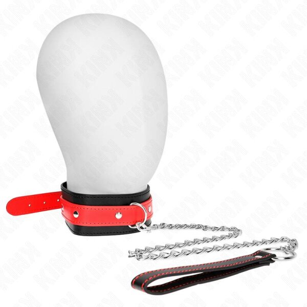 imagen KINK - COLLAR CON CORREA 65 CM ROJO AJUSTABLE 36-43 CM X 5 CM