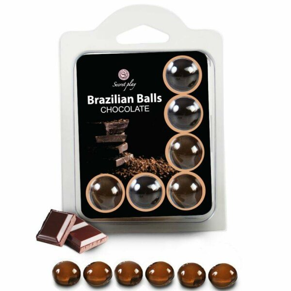 imagen SECRETPLAY - SET 6 BRAZILIANS BALLS CHOCOLATE