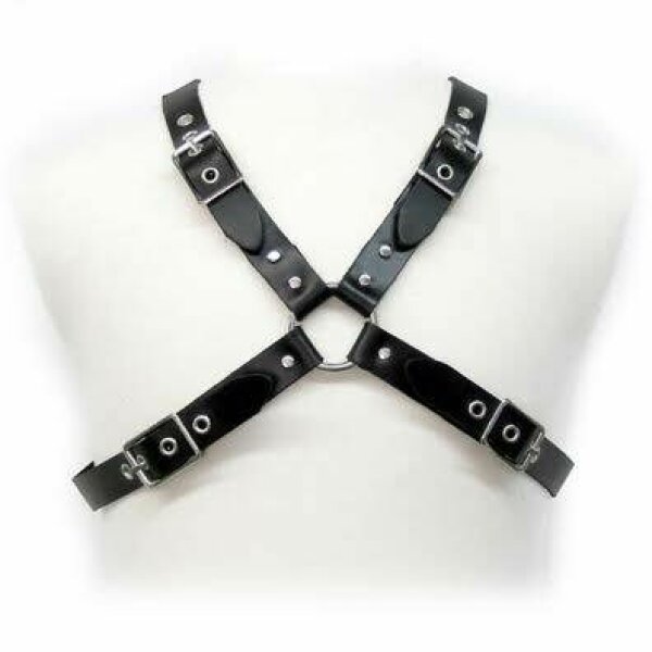 imagen LEATHER BODY - BLACK BUCKLE HARNESS FOR MEN