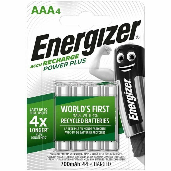 imagen ENERGIZER - PILAS RECARGABLES AAA4 BLISTER 4