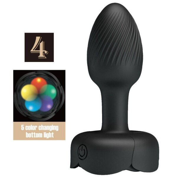 imagen PRETTY LOVE - OLMAN PLUG ANAL CON LUZ LED 8.8 CM