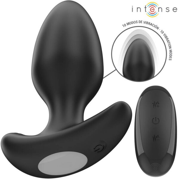 imagen INTENSE - JOEY PLUG ANAL 10 VIBRACIONES NEGRO CONTROL REMOTO