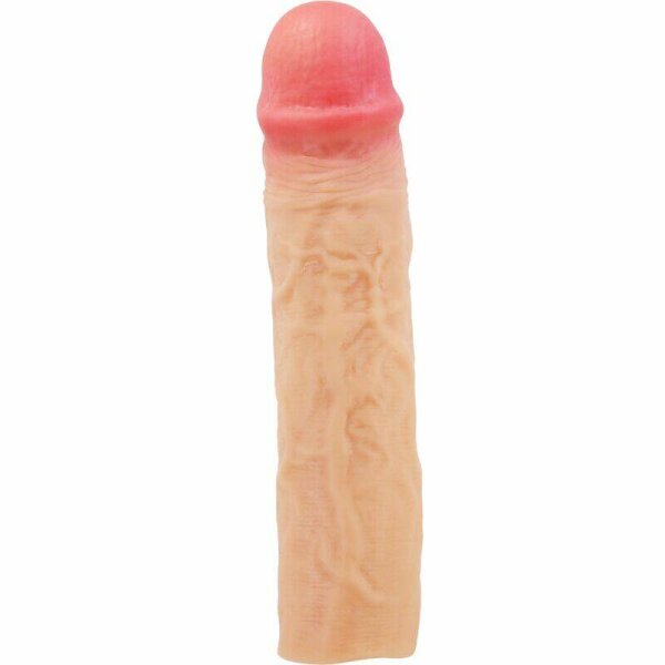 imagen PRETTY LOVE - DEREK FUNDA PENE CON EXTENSIÓN DE 7.6 CM NATURAL