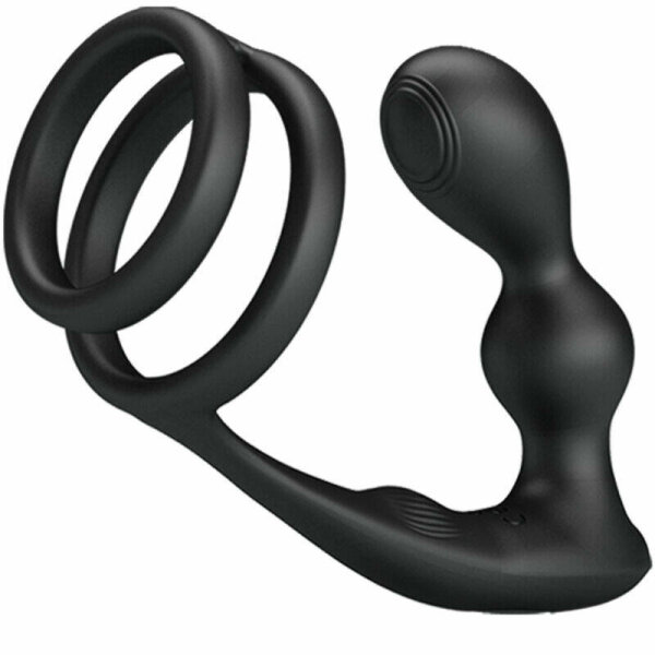 imagen PRETTY LOVE - MARSHALL ANILLO PARA PENE + PLUG ANAL VIBRATORIO & CONTROL REMOTO