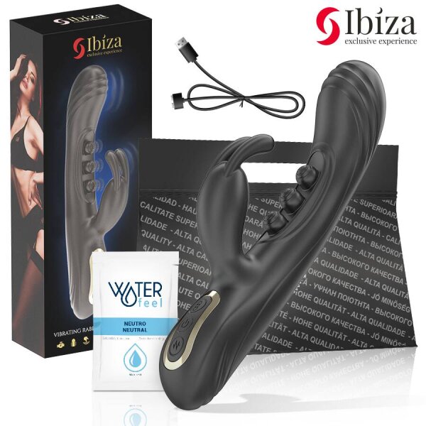 imagen IBIZA - VIBRADOR RABBIT PERLAS CON PULSACIÓN