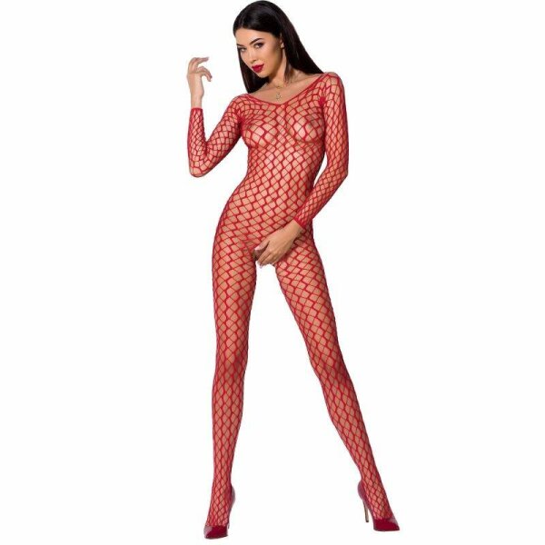 imagen PASSION - WOMAN BS068 BODYSTOCKING ROJO TALLA UNICA