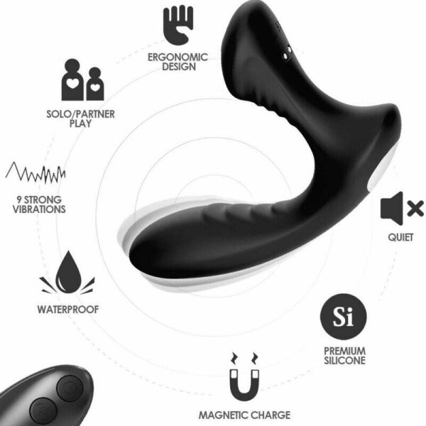 imagen ARMONY - STORM VIBRADOR ANAL PROSTATA & PLUG CONTROL REMOTO NEGRO