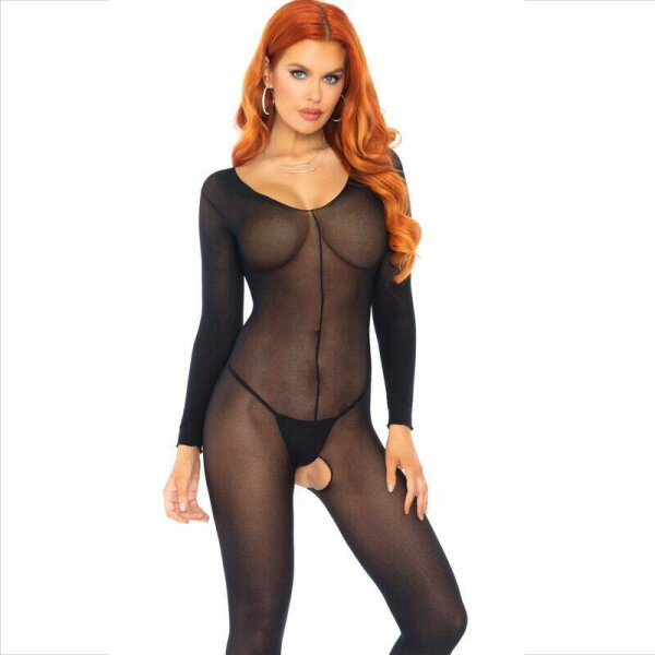 imagen LEG AVENUE - BODYSTOCKING NEGRO MANGA LARGA